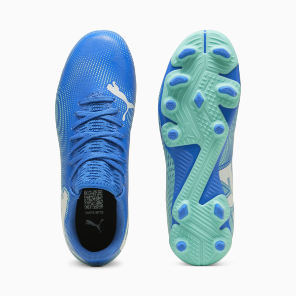 Botines de fútbol FUTURE 7 PLAY FG/AG Jr ADP, Hyperlink Blue-Mint-PUMA White, large-ARG