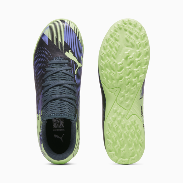Botines de fútbol Future 7 Play TT Jr ADP, Gray Skies-Elektro Purple-Fizzy Apple-PUMA White, large-ARG