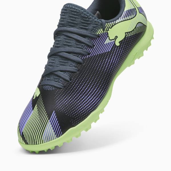 Botines de fútbol Future 7 Play TT Jr ADP, Gray Skies-Elektro Purple-Fizzy Apple-PUMA White, large-ARG