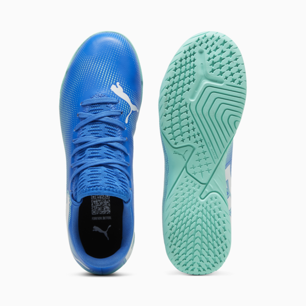 Botines de futsal Future 7 Play IT Jr ADP, Hyperlink Blue-Mint-PUMA White, large-ARG