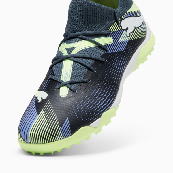Botines de futsal Future 7 Match TT para mujer, Gray Skies-PUMA White-Fizzy Apple, large-ARG