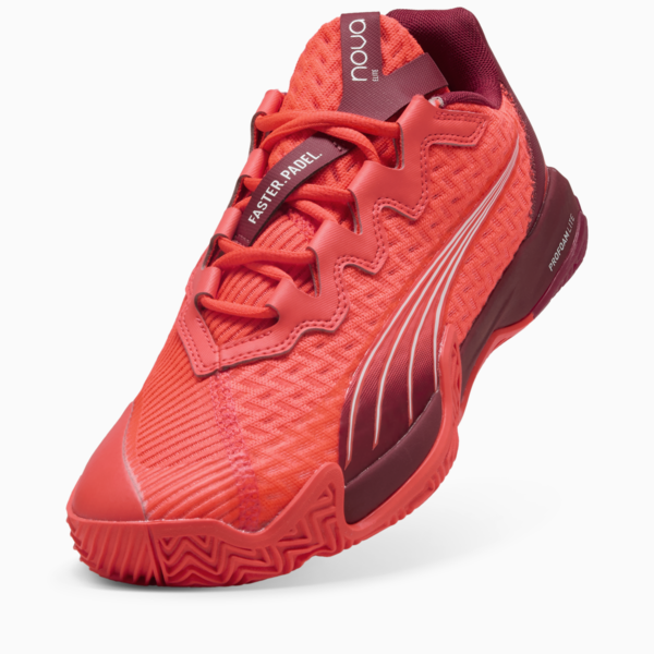Tenis de pádel NOVA ELITE, Glowing Red-Dark Crimson-PUMA White, large-MEX