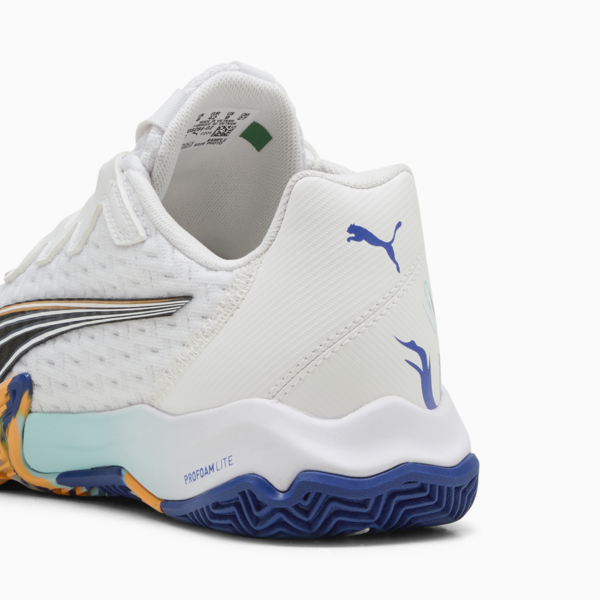 Zapatillas de pádel NOVA ELITE, PUMA White-PUMA Black-Vivid Blue-Heat Fire, large-ARG