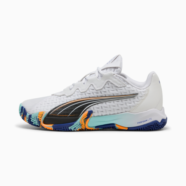 Tenis de pádel NOVA ELITE, PUMA White-PUMA Black-Vivid Blue-Heat Fire, large-MEX