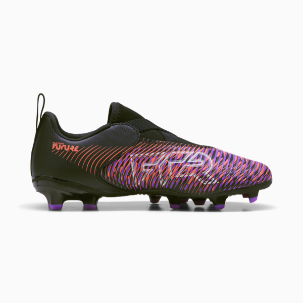 Tacos de fútbol FUTURE 8 MATCH LL FG/AG para adolescentes, PUMA Black-PUMA White-Glowing Red, large-MEX