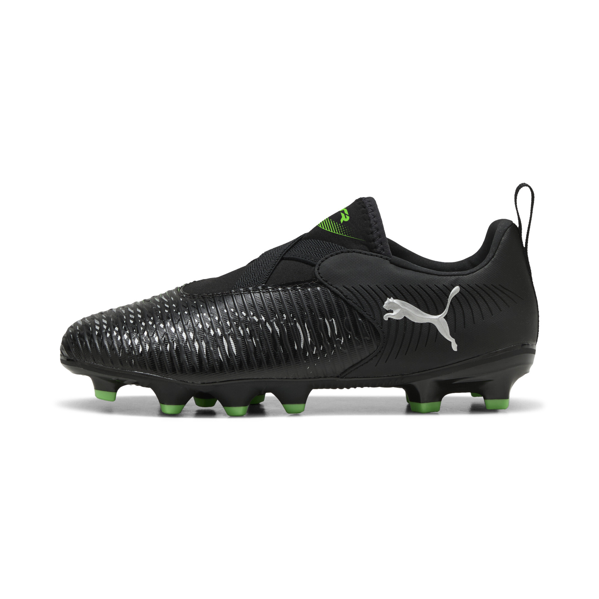 Puma FUTURE 8 MATCH LL FG/AG Fußballschuhe Teenager Für Für Kinder | Black/Cool Light Gray/Green | Größe: 32.5