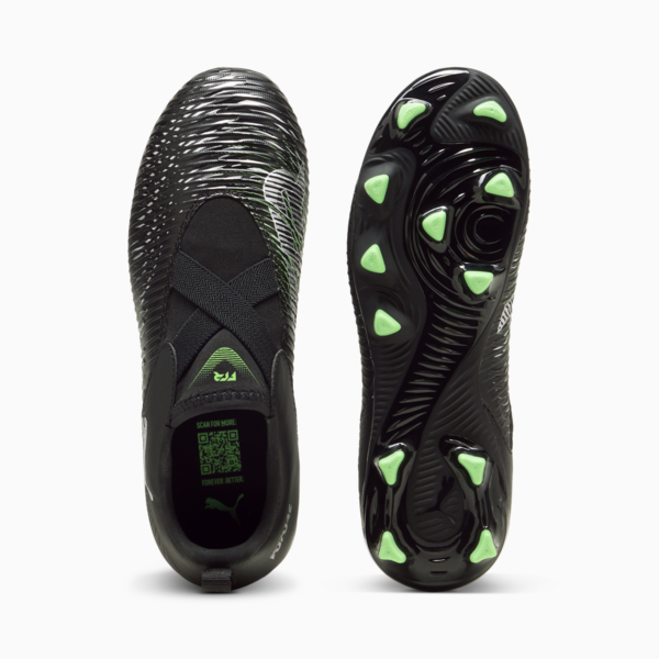 FUTURE 8 MATCH LL FG/AG Football Boots Youth, PUMA Black-Cool Light Gray-Fluo Green, large-MEX