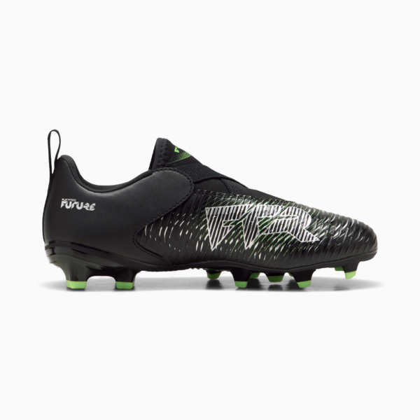 FUTURE 8 MATCH LL FG/AG Football Boots Youth, PUMA Black-Cool Light Gray-Fluo Green, large-MEX