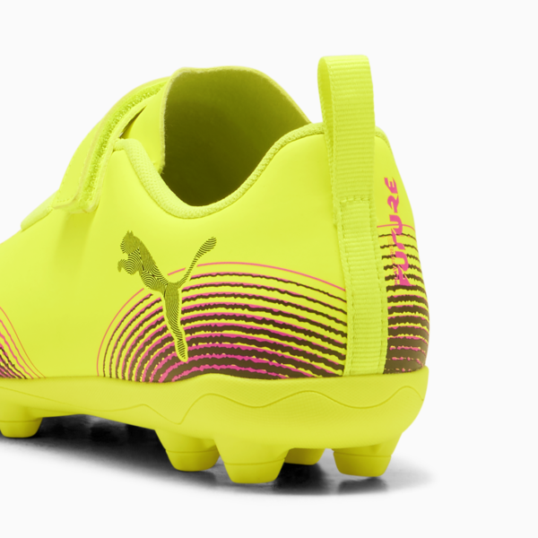 Tacos de fútbol FUTURE 8 PLAY FG/AG RB para niños, Yellow Alert-PUMA Black-Sun Struck, large-MEX