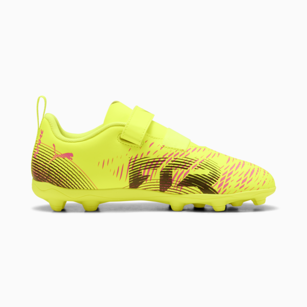 Tacos de fútbol FUTURE 8 PLAY FG/AG RB para niños, Yellow Alert-PUMA Black-Sun Struck, large-MEX