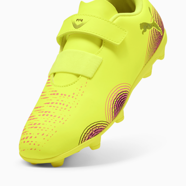 Tacos de fútbol FUTURE 8 PLAY FG/AG RB para niños, Yellow Alert-PUMA Black-Sun Struck, large-MEX