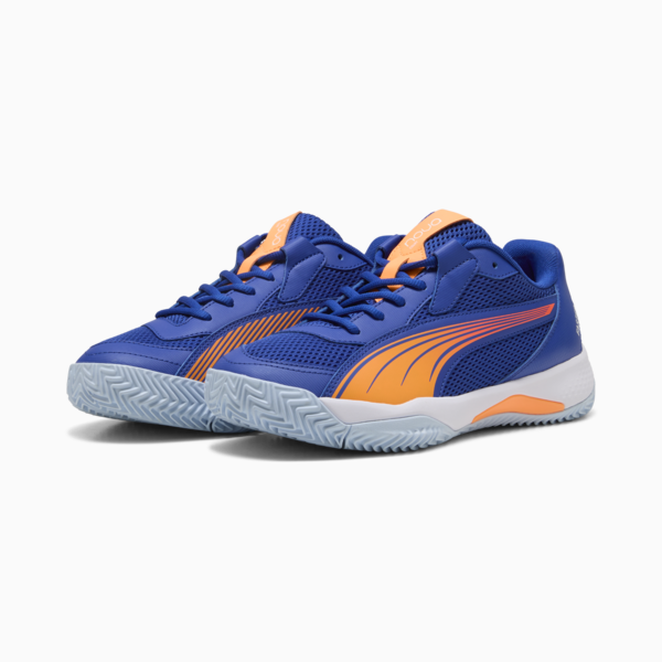 Tenis de pádel NOVA Court, Vivid Blue-Heat Fire-PUMA White, large-MEX