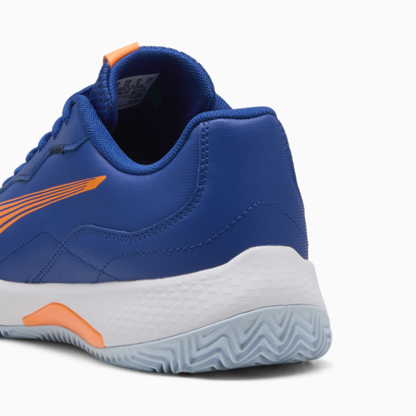 NOVA Smash Padel Shoes, Vivid Blue-PUMA White-Heat Fire, large-ZAF