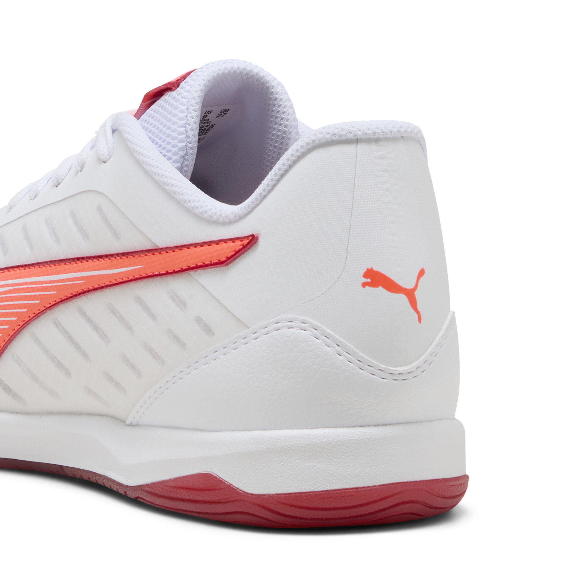 PUMA IBERO IV zaalvoetbalschoenen, Rood/Wit, Maat 38,5 thumbnail 5