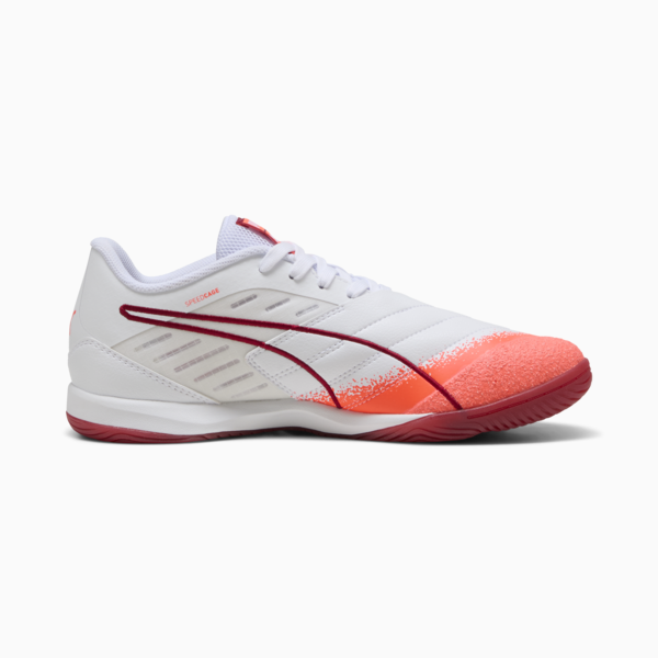 Botin de fútbol sala IBERO IV, PUMA White-Glowing Red-Dark Crimson-PUMA Black, large-ARG