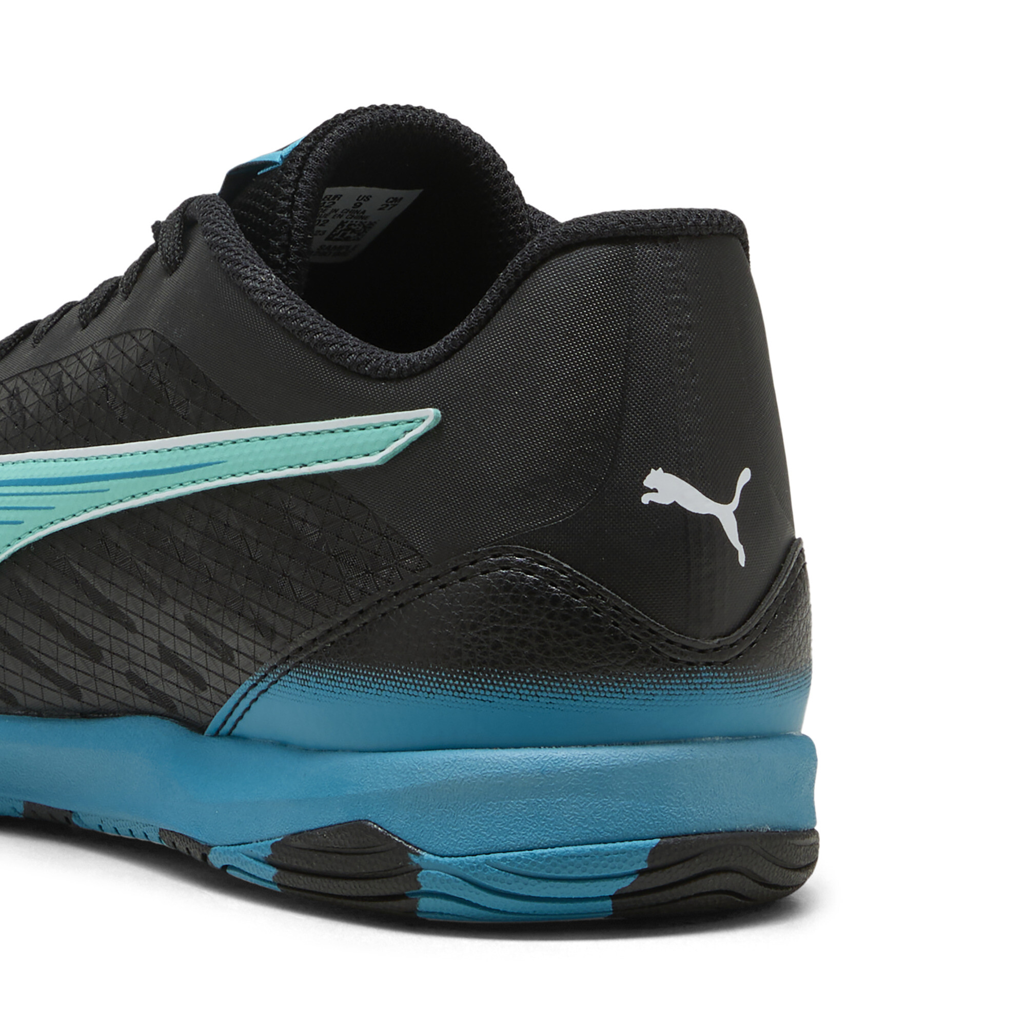 PUMA IBERO IV zaalvoetbalschoenen, Blauw/Zwart, Maat 40 thumbnail 5