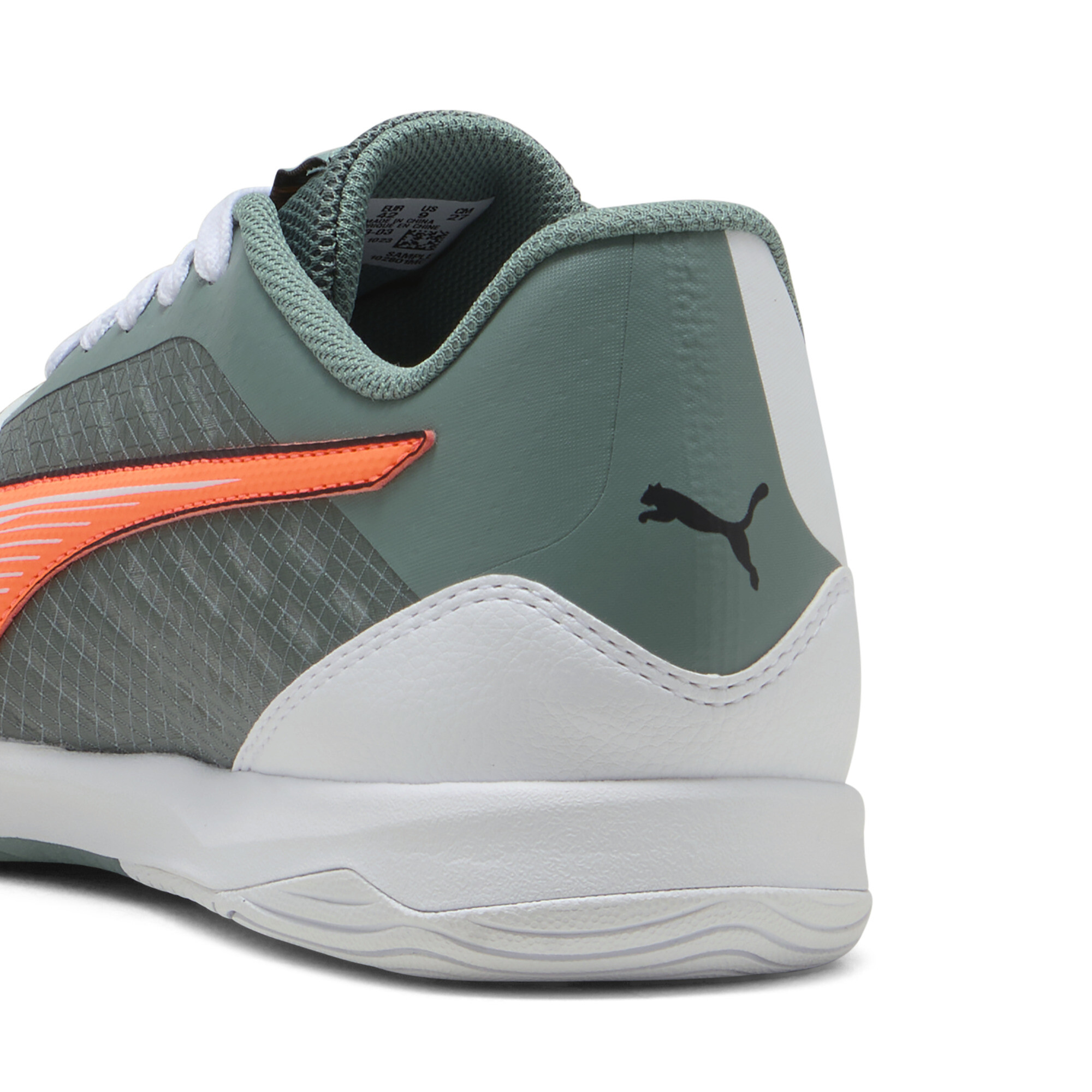 PUMA IBERO IV zaalvoetbalschoenen, Groen/Zwart, Maat 46 thumbnail 5