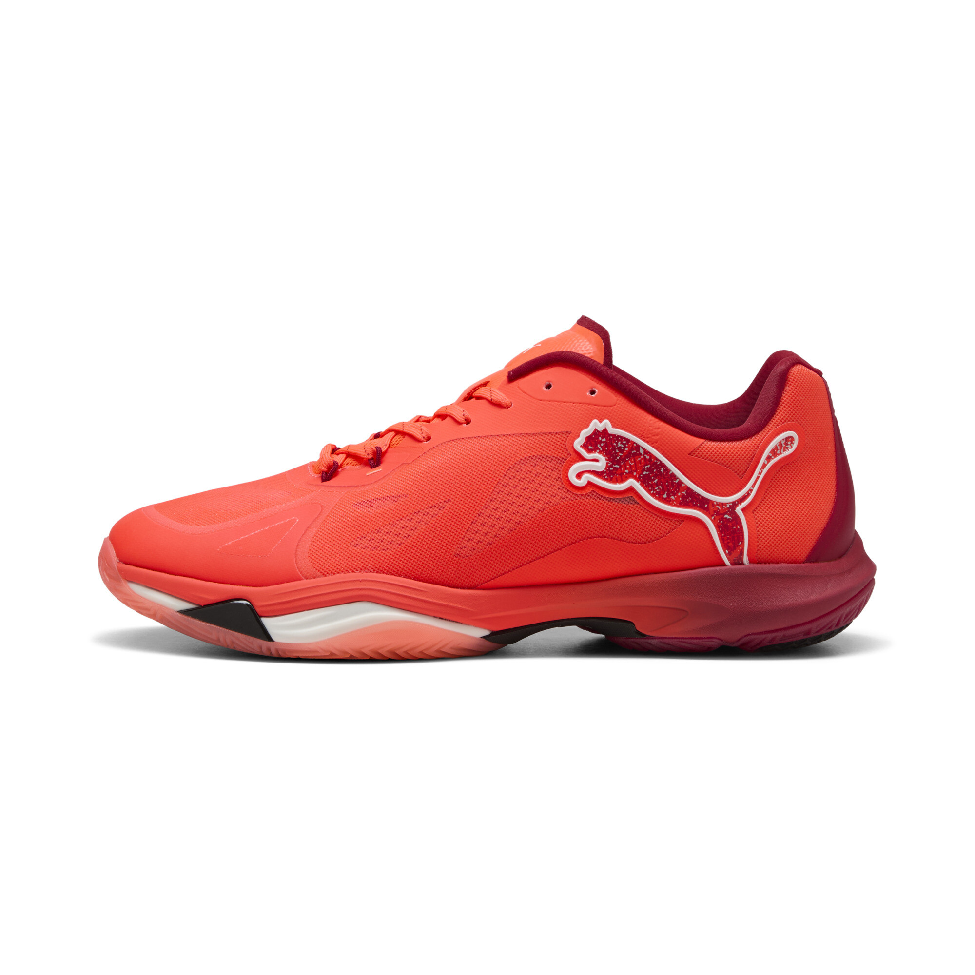 Puma Vantage NITRO™ Handballschuhe Unisex | Glowing Red/White/Dark Crimson | Größe: 42