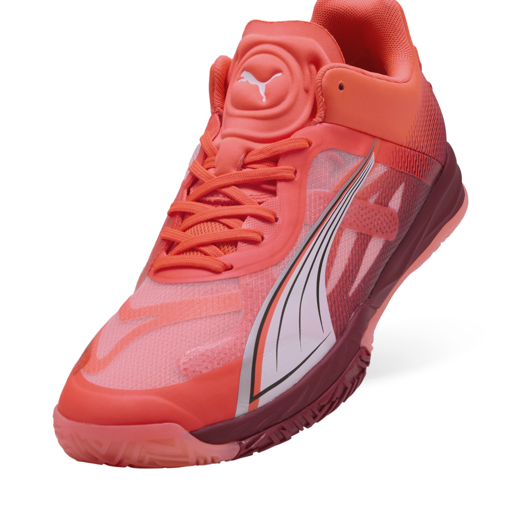 Puma Accelerate NITRO™ SQD Indoor Shoes Unisex, Red, Size 39, Shoes