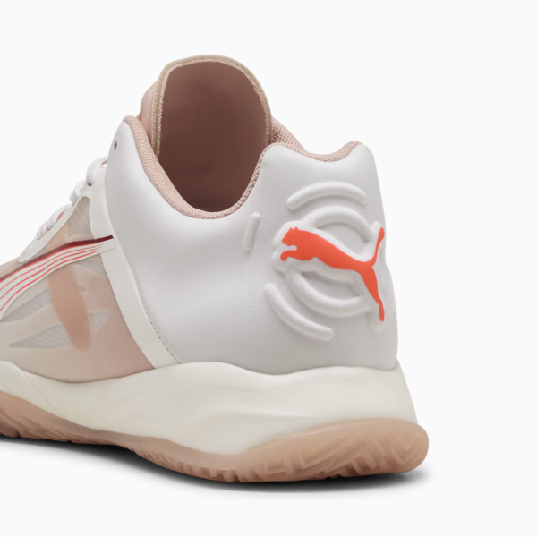 Zapatillas de handball Accelerate NITRO™ SQD para mujer, PUMA White-Glowing Red-Rose Quartz-Alpine Snow, large-ARG