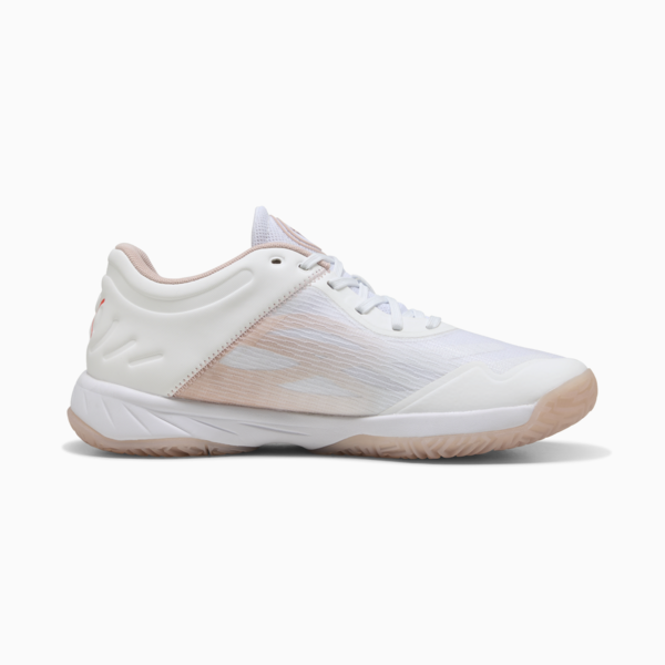 Accelerate Turbo Handball Shoes Women, PUMA White-Glowing Red-Rose Quartz-Alpine Snow, large-ZAF