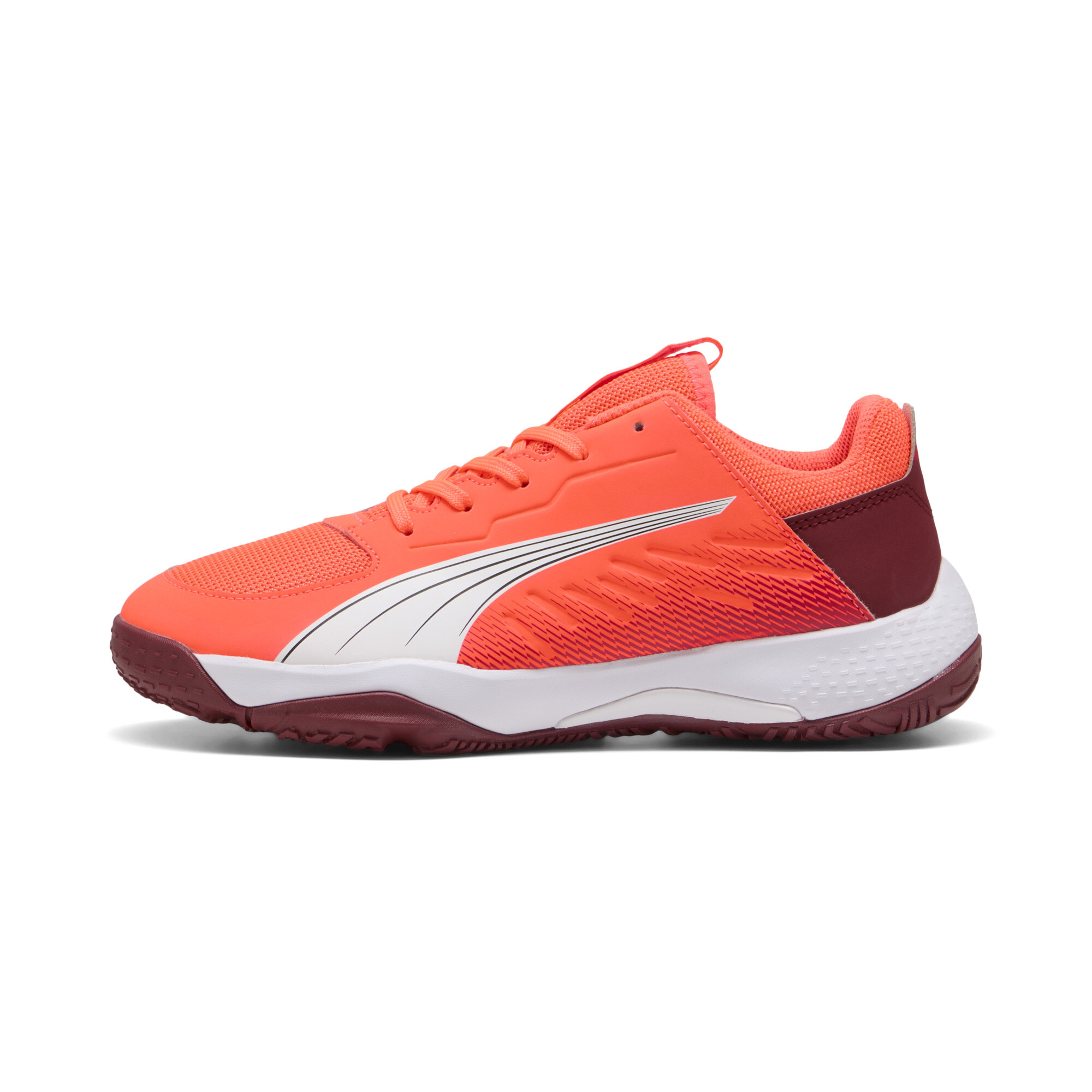 Puma Accelerate Handballschuhe Teenager Für Für Kinder | Glowing Red/White/Dark Crimson | Größe: 34.5