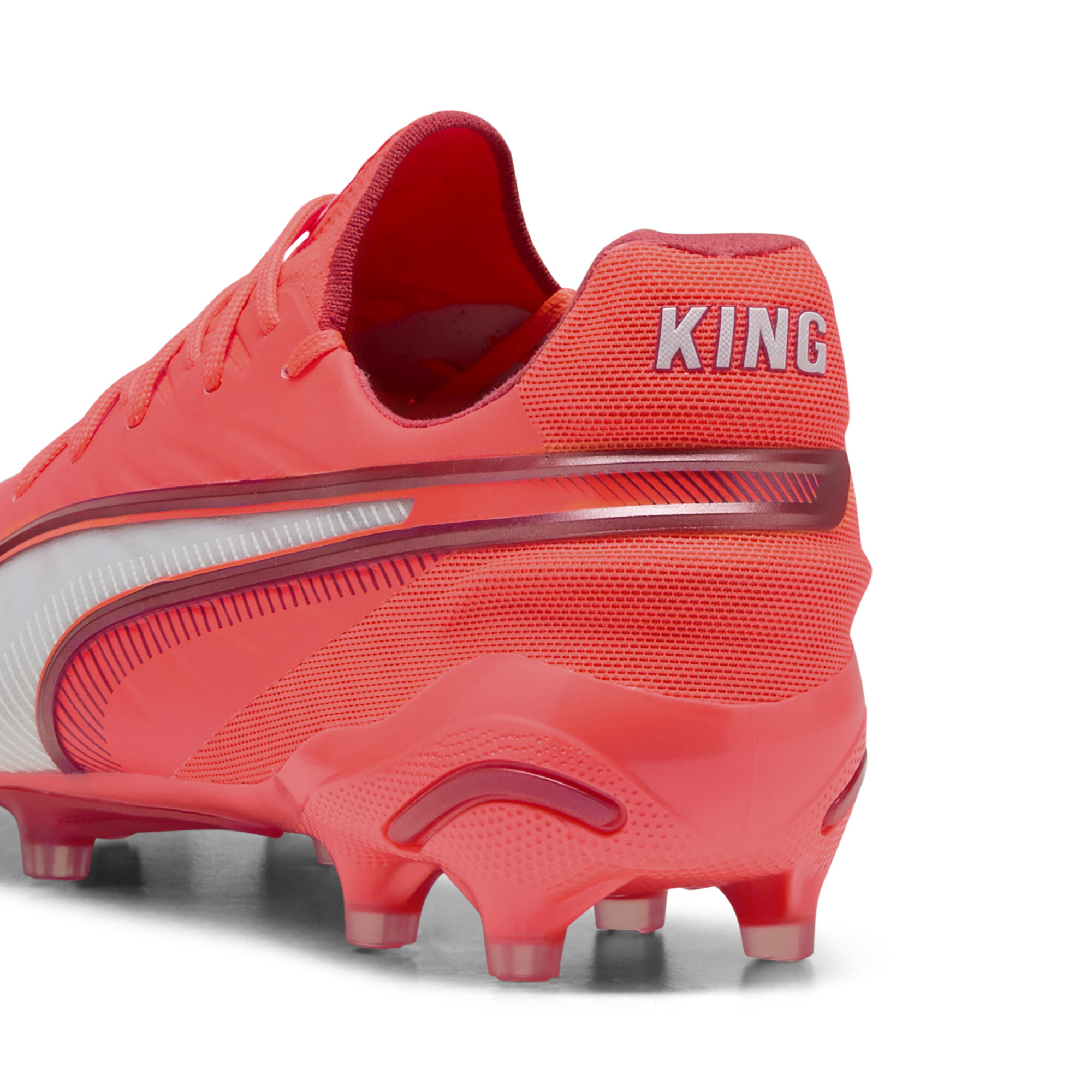 PUMA KING ULTIMATE FG/AG voetbalschoenen, Rood/Wit, Maat 48 thumbnail 6