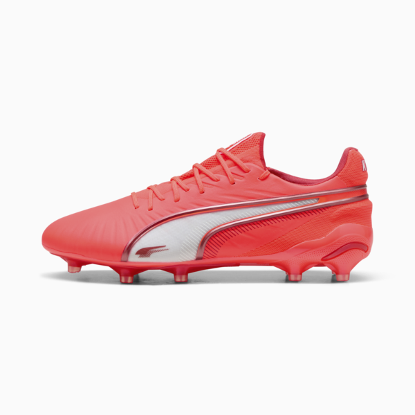 Tacos de fútbol KING ULTIMATE FG/AG, Glowing Red-PUMA White-Red Fire, large-MEX