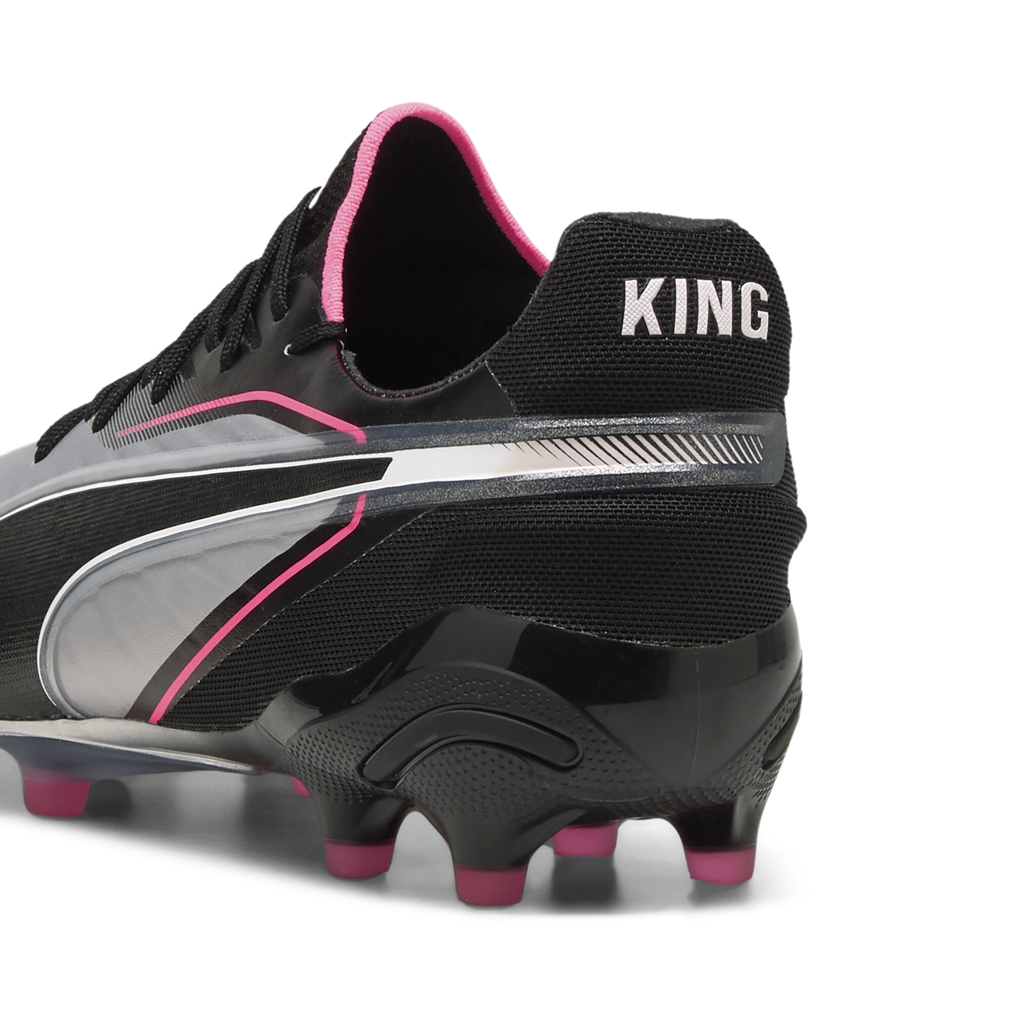 PUMA KING ULTIMATE FG/AG voetbalschoenen, Zwart/Zilver, Maat 45 thumbnail 6