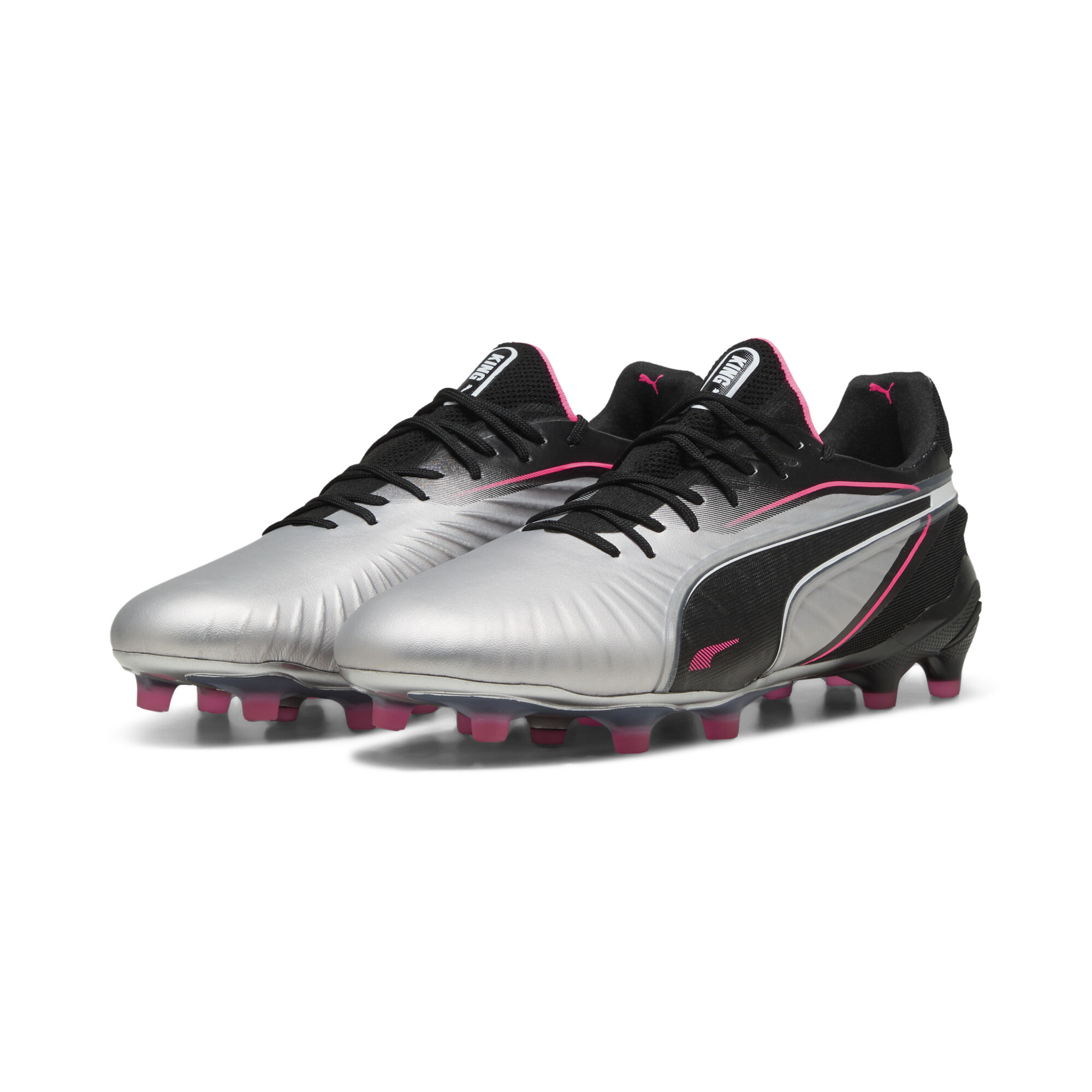 PUMA KING ULTIMATE FG/AG voetbalschoenen, Zwart/Zilver, Maat 45 thumbnail 7