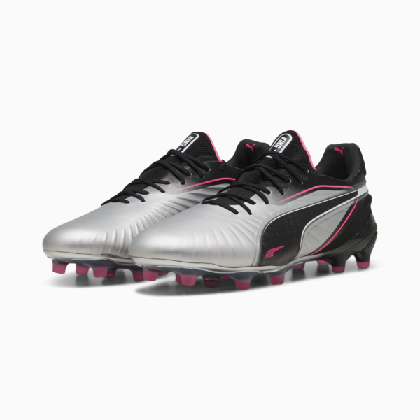 KING ULTIMATE FG/AG Football Boots Unisex, PUMA Silver-PUMA Black-Sun Struck-PUMA White, large-ZAF