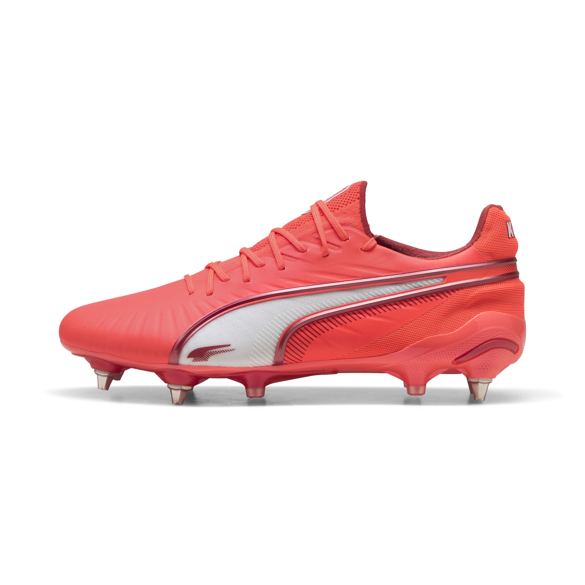 Puma KING ULTIMATE MxSG Fußballschuhe | Glowing Red/White/Red Fire | Größe: 40