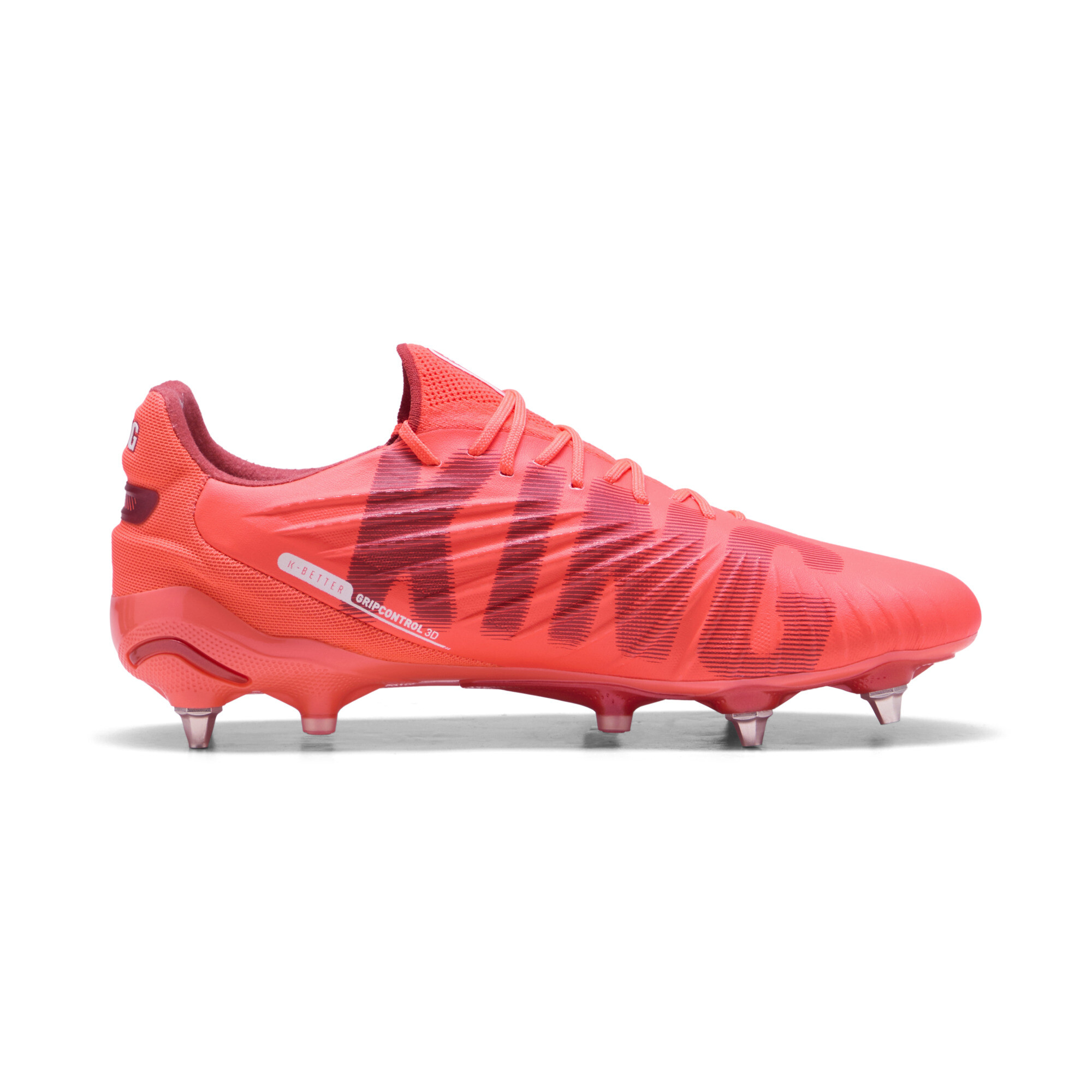 PUMA KING ULTIMATE MxSG voetbalschoenen, Rood/Wit, Maat 47 thumbnail 3