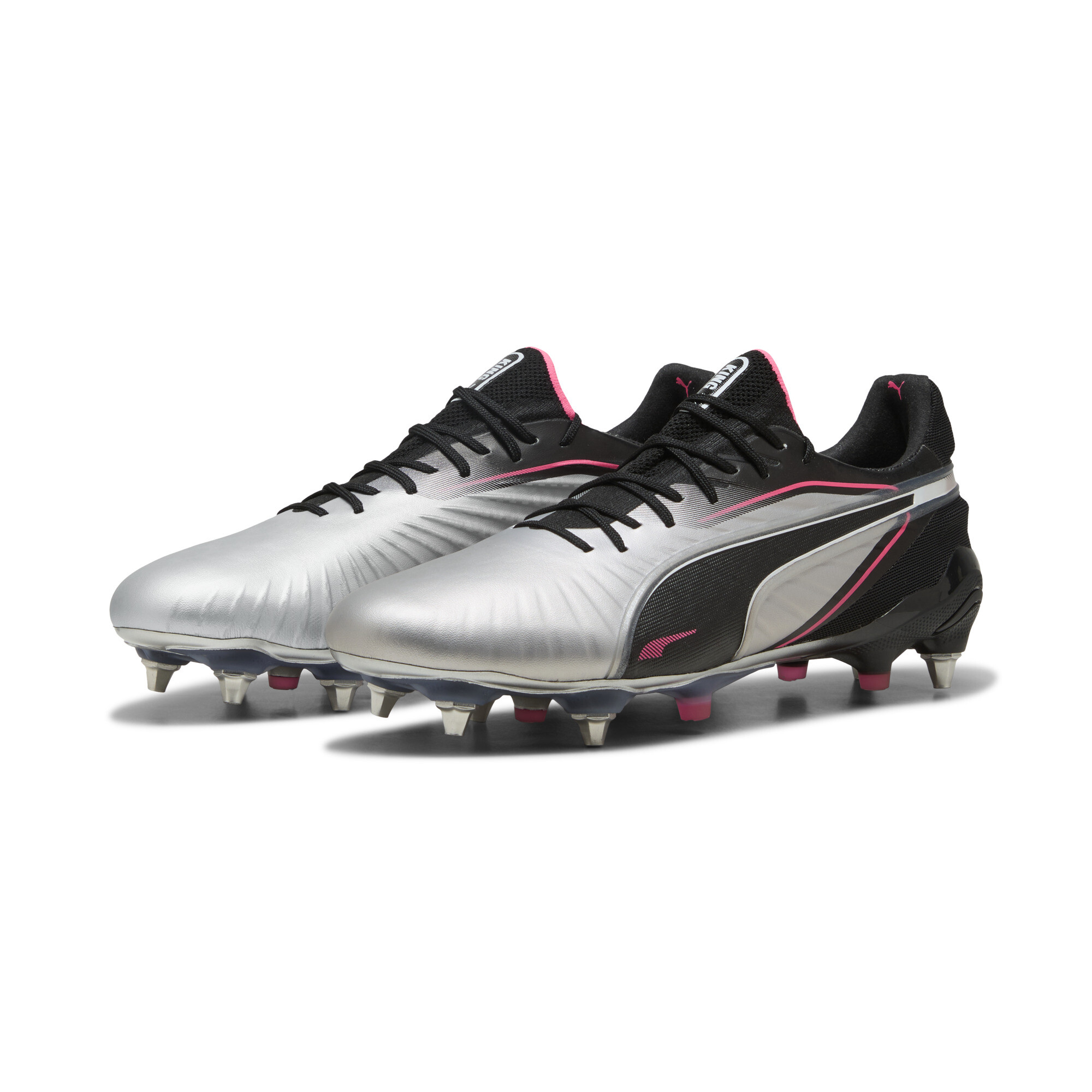 PUMA KING ULTIMATE MxSG voetbalschoenen, Zwart/Zilver, Maat 42,5 thumbnail 7