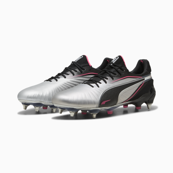 KING ULTIMATE MxSG Football Boots Unisex, PUMA Silver-PUMA Black-Sun Struck-PUMA White, large-ZAF