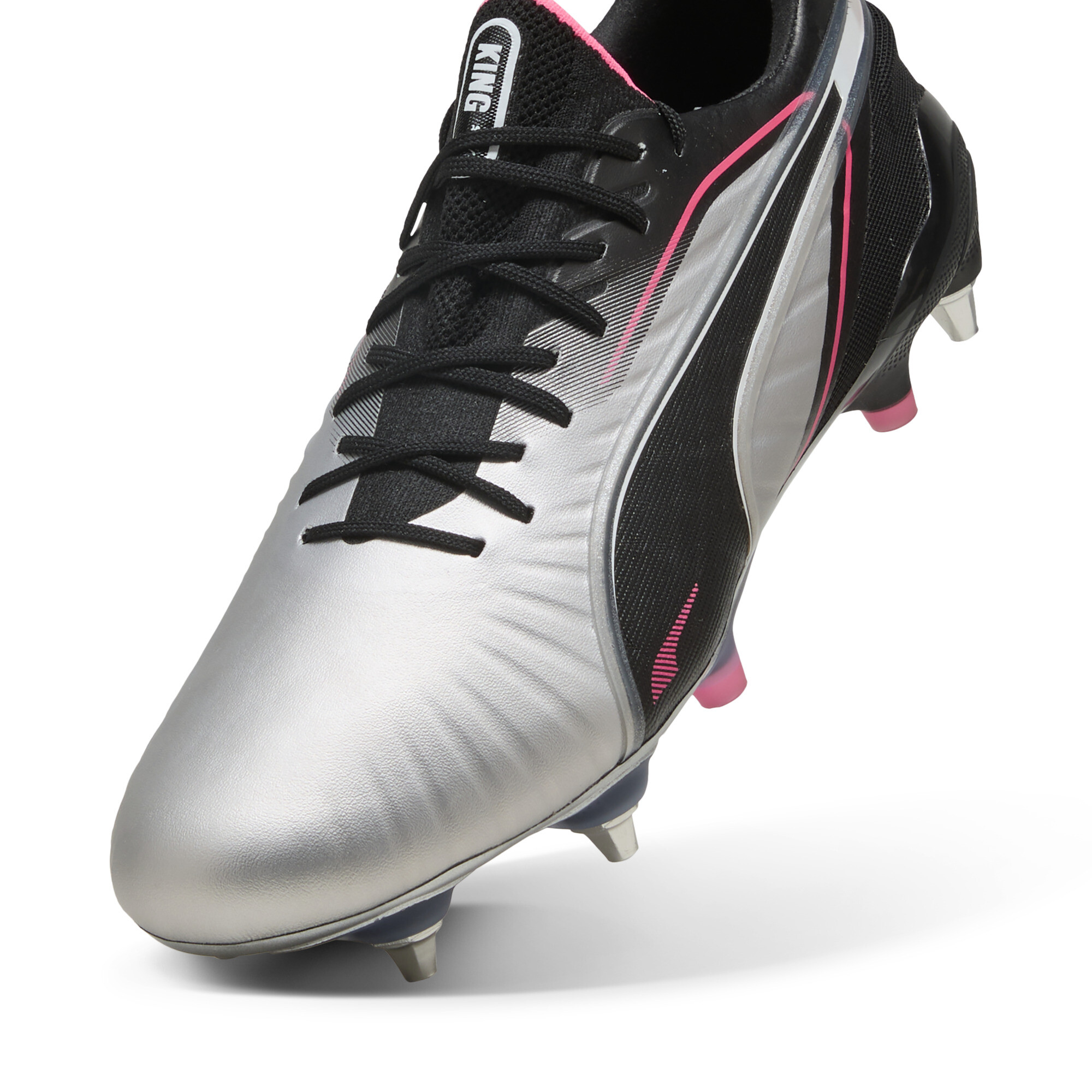 PUMA KING ULTIMATE MxSG voetbalschoenen, Zwart/Zilver, Maat 42,5 thumbnail 3