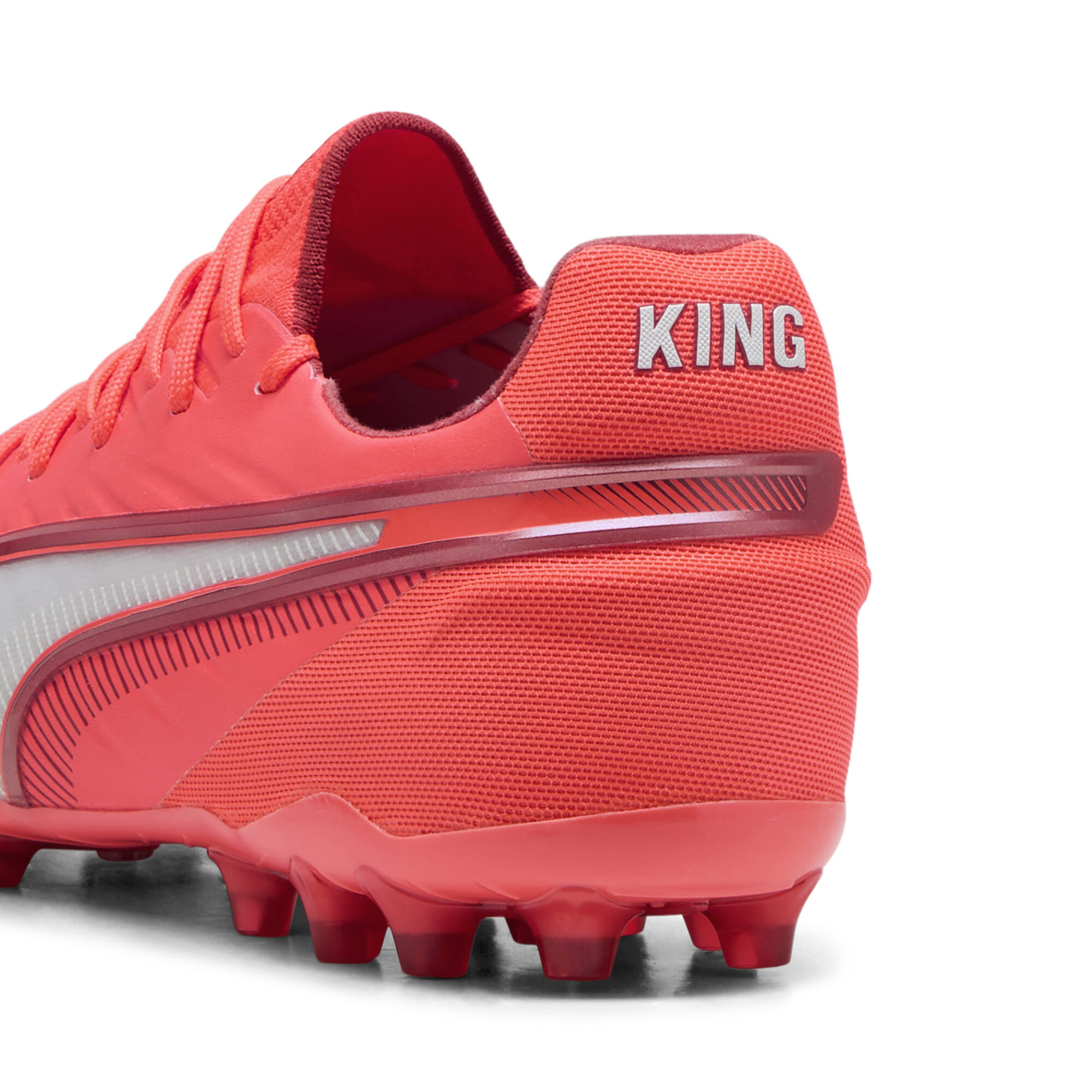 PUMA KING ULTIMATE MG voetbalschoenen, Rood/Wit, Maat 43 thumbnail 5
