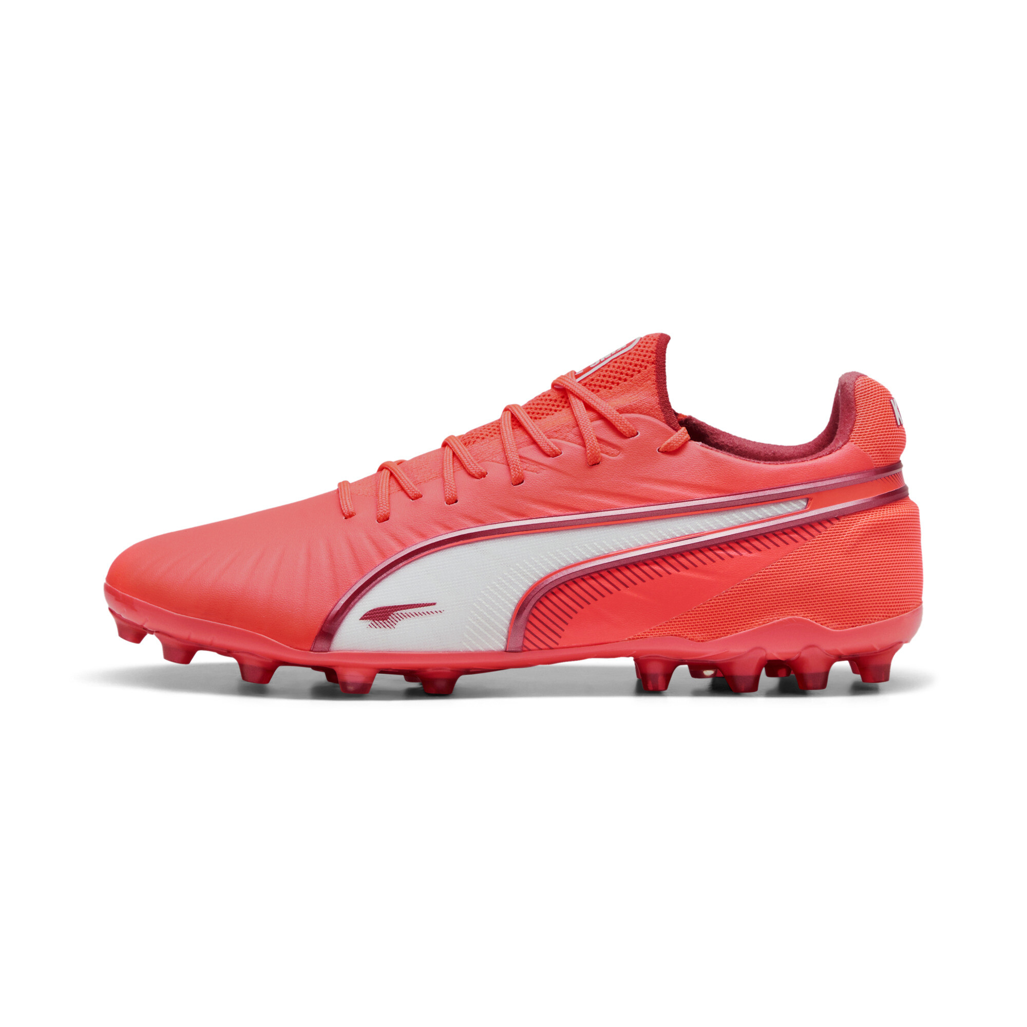 Puma KING ULTIMATE MG Fußballschuhe | Glowing Red/White/Red Fire | Größe: 47