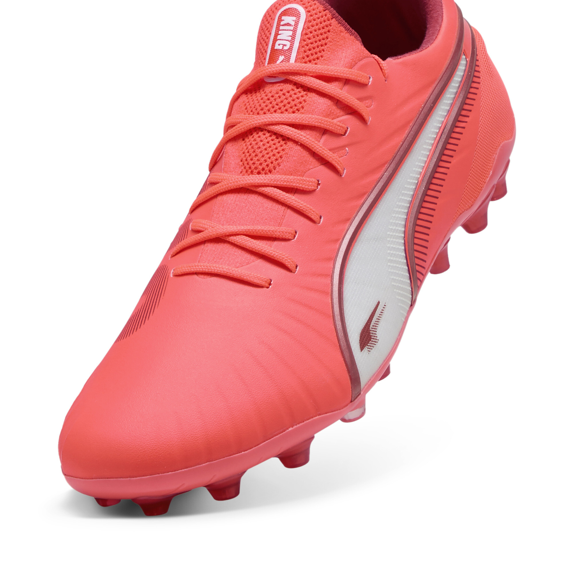 KING ULTIMATE MG voetbalschoenen, Rood/Wit, Maat 37 | PUMA