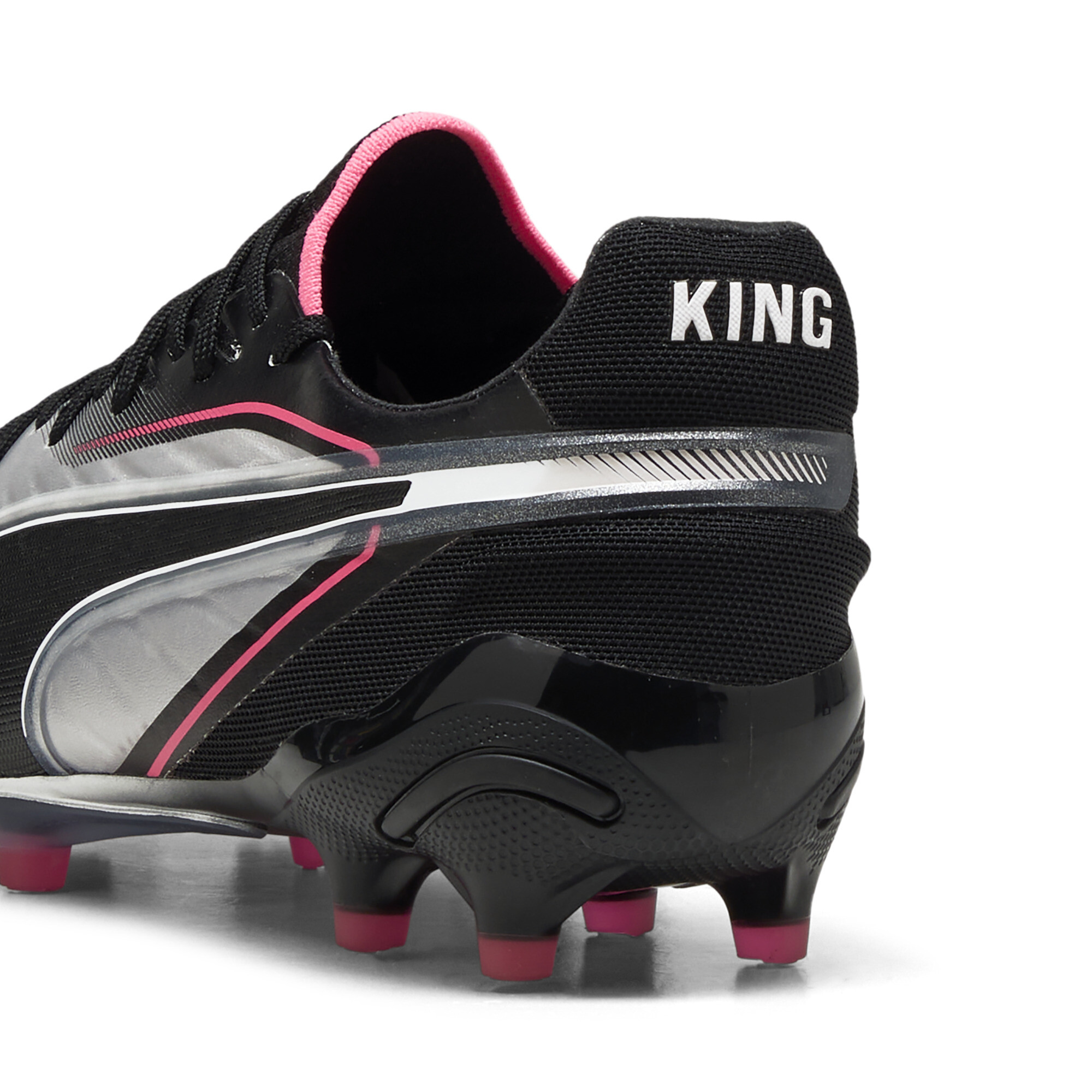 PUMA KING ULTIMATE FG/AG voetbalschoenen voor Dames, Zwart/Zilver, Maat 41 thumbnail 6