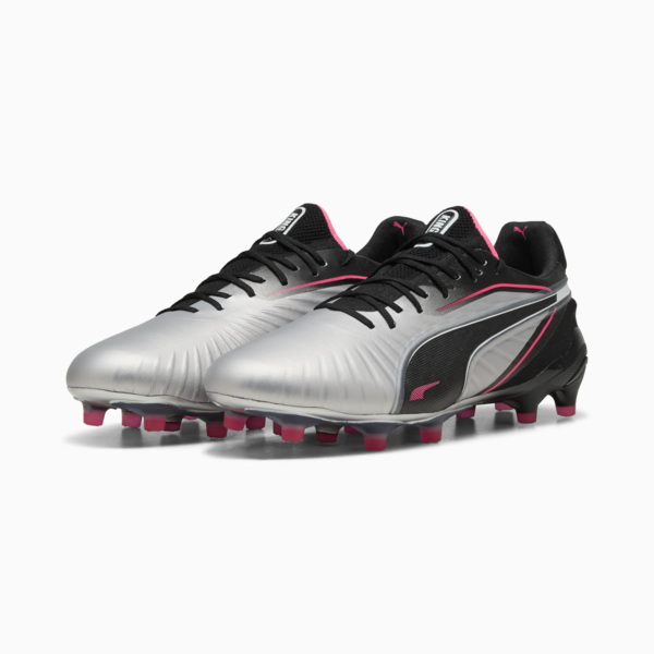 Tacos de fútbol KING ULTIMATE FG/AG, PUMA Silver-PUMA Black-Sun Struck-PUMA White, large-MEX