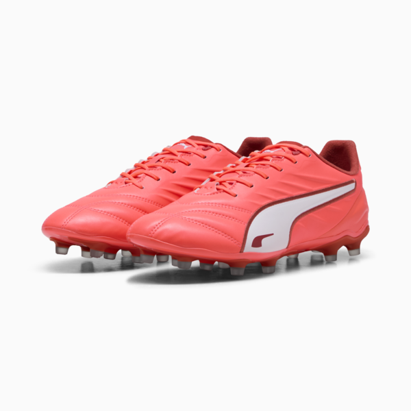 KING PRO FG/AG Football Boots, Glowing Red-PUMA White-Red Fire, large-MEX