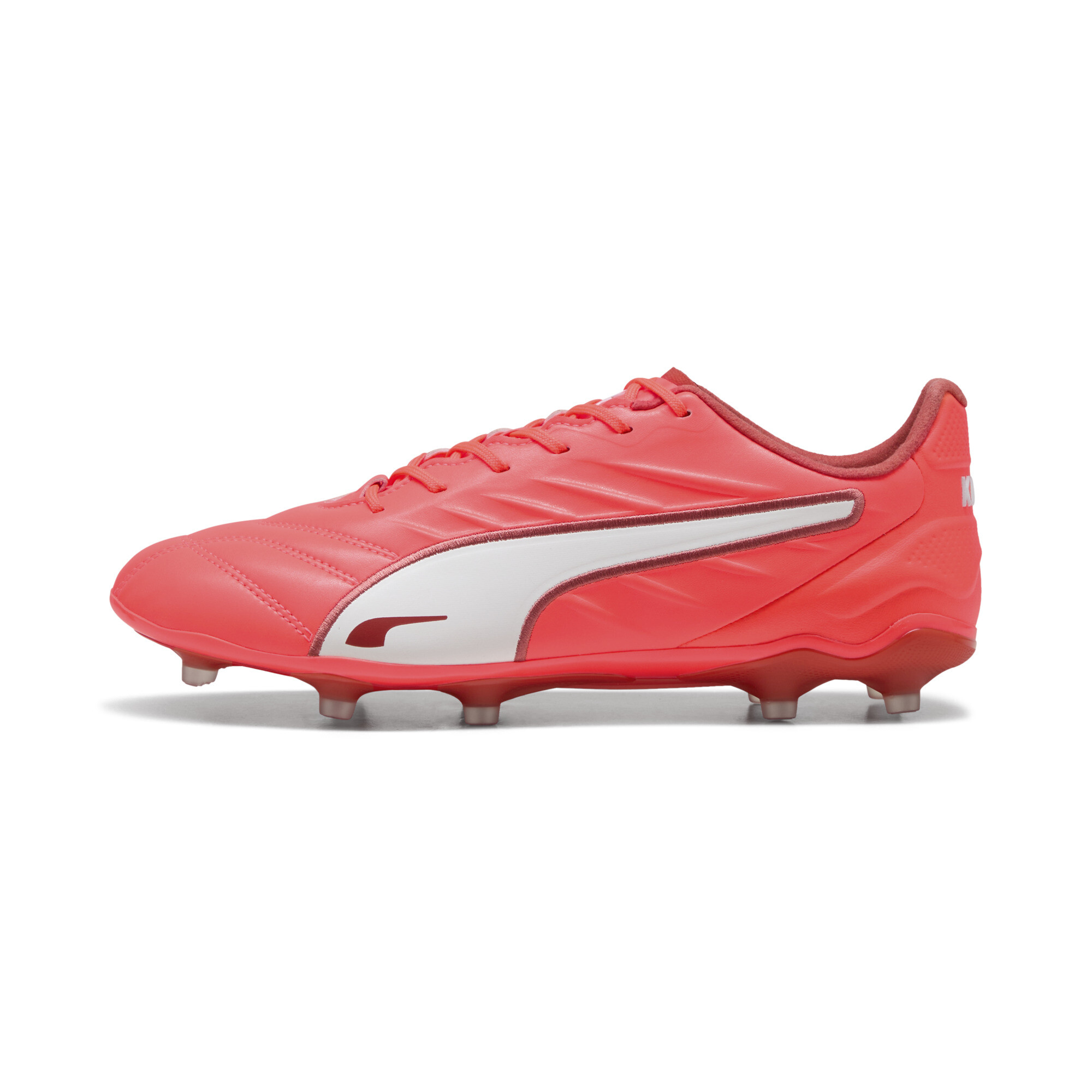 Puma KING PRO FG/AG Fußballschuhe | Glowing Red/White/Red Fire | Größe: 40.5