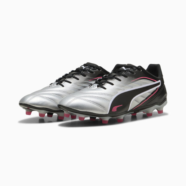 KING PRO FG/AG Football Boots, PUMA Silver-PUMA Black-Sun Struck-PUMA White, large-MEX