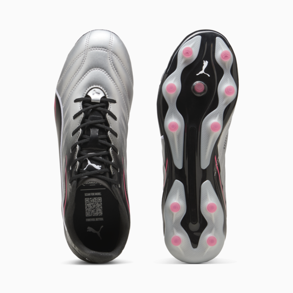 KING PRO FG/AG Football Boots, PUMA Silver-PUMA Black-Sun Struck-PUMA White, large-MEX