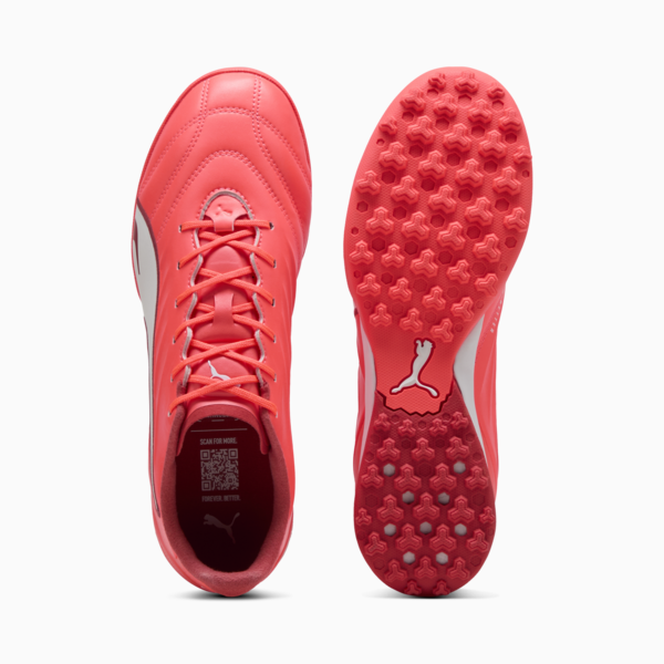 KING PRO TT Football Boots Unisex, Glowing Red-PUMA White-Red Fire, large-MEX