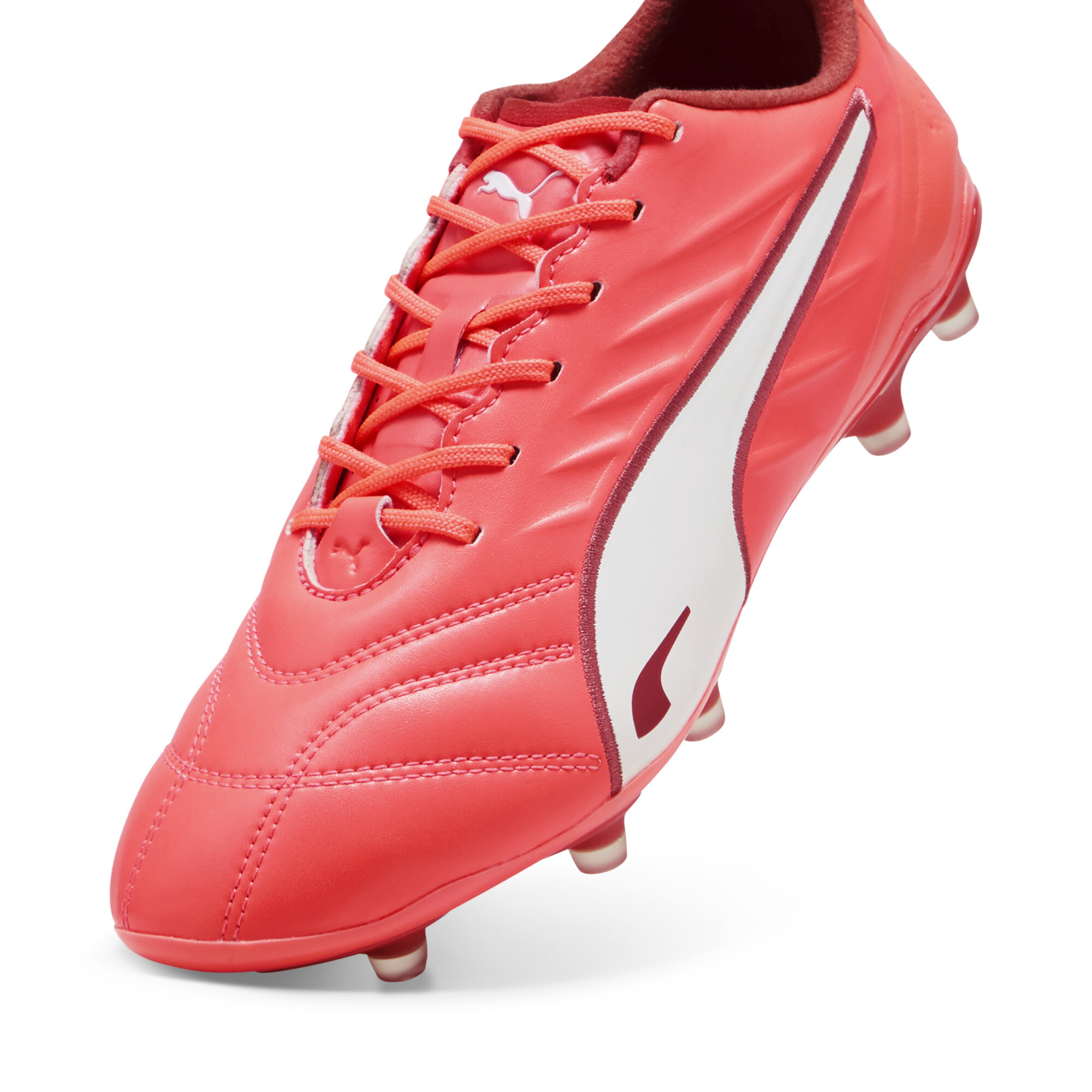 KING PRO FG/AG voetbalschoenen voor Dames, Rood/Wit, Maat 42 | PUMA