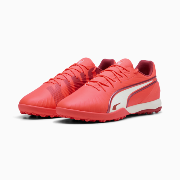 KING MATCH TT Football Boots Unisex, Glowing Red-PUMA White-Red Fire, large-MEX
