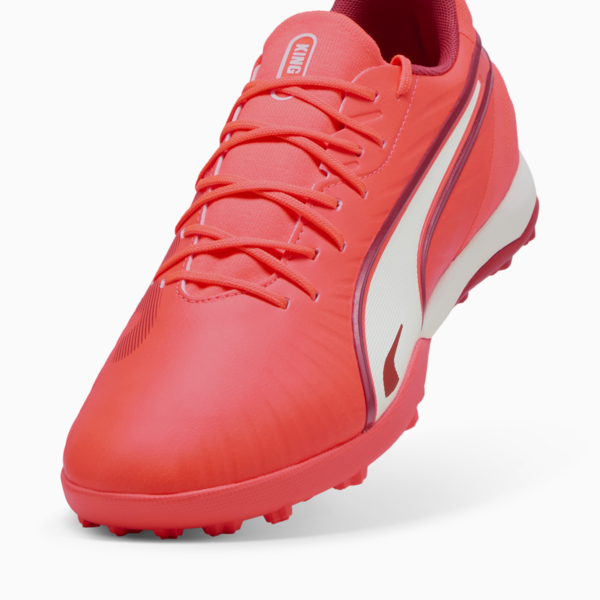KING MATCH TT Football Boots Unisex, Glowing Red-PUMA White-Red Fire, large-MEX