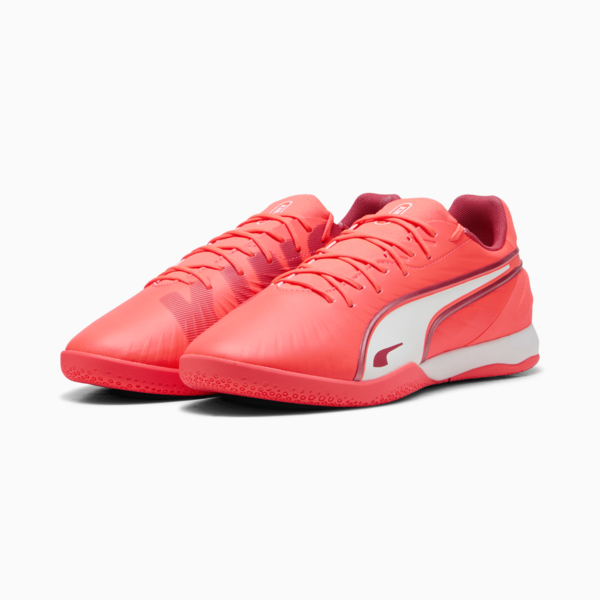 Tacos de futsal KING MATCH, Glowing Red-PUMA White-Red Fire, large-MEX